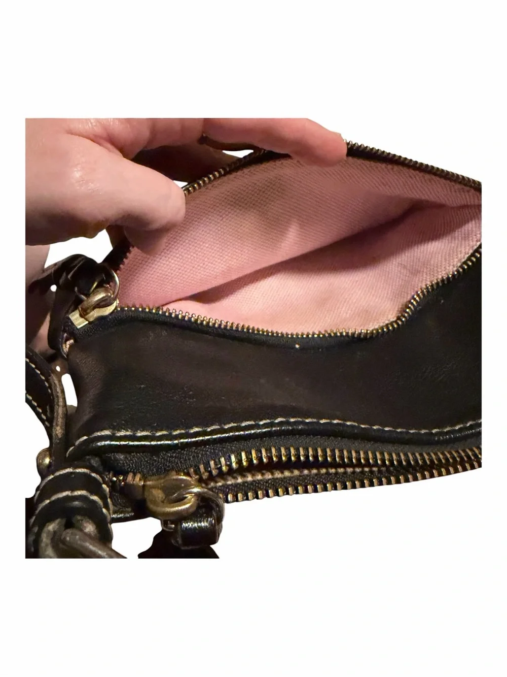 Dooney & Bourke Black Pebbled Leather Crossbody Bag